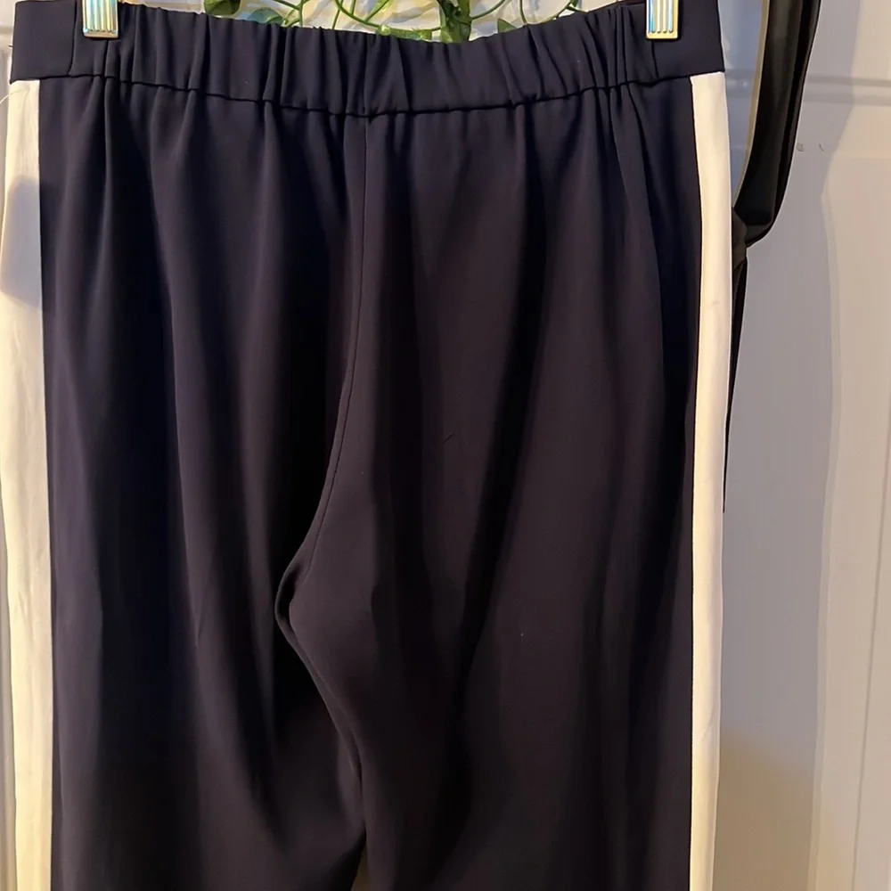 Aritzia Babaton Conan Pant Terado Navy Side Stripe Japanese Crepe Fabric… - Picture 3 of 15